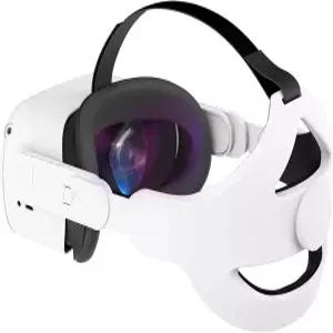 SINWEVR 조정 가능 헤드 스트랩 Quest 2 VR 헤드셋과 호환 향상된 지원 및 편안한 위한 엘리트 교체