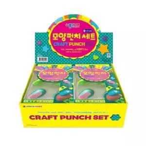 종이나라 모양펀치세트1cm 소 공예 6개입 손공예 DIY펀치 펀치도구