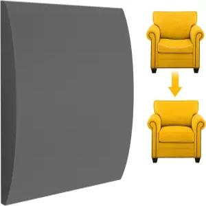 처진 시트용 마이라이프시온 소파 쿠션 지지대 20x20x2 인치 고밀도 폼 처짐 수리 중 회색 세트 1개