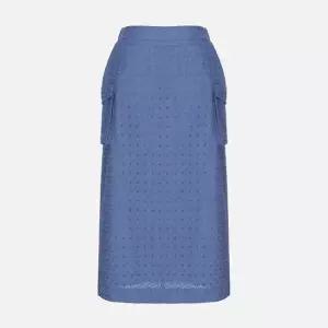 [써스데이 본사] H라인 코튼 아일렛 스커트_T254MSK242W