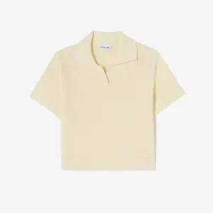 라코스테 여성 26SS 크로셰 스웨터 폴로 셔츠 PF615E-56G 056 아이보리 1084443