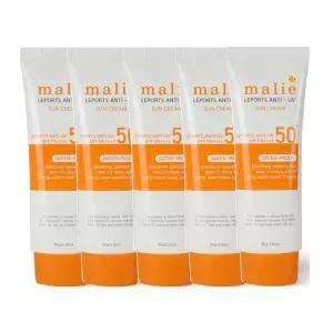 올레이디 안티 유브이 레포츠 선크림 워터프루프 선블록 SPF50+ PA++++ 80gX5개