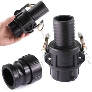 IBC 탱크 호스 어댑터 굵은 나사산 퀵 커넥터 조인트 정원 관개 파이프 튜브 연결 수리 S60 x 6 20mm 38mm