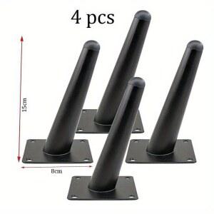 테이블철제다리 4PCS 소파 다리 라운드 금속 가구 중반 테이블 교체 현대 세기 커피 침대