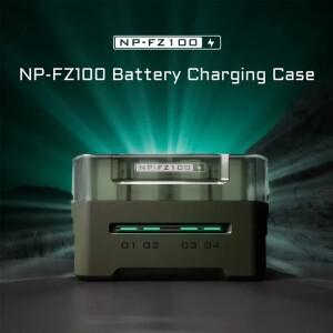 소니 NP-FZ100/FW50 DMW-BLK22 EN-EL15 LP-E6 NP-W235 배터리 충전기용 TILTA 휴대용 스테이션