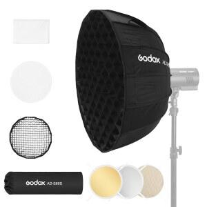 GODOX AD S65S 소프트박스 마운트 65CM 25 6인치 그리드 디퓨저 리플렉터 휴대용 가방 AD400 PRO AD300 스트로브 플래시 ML100BI ML100RGB ML80BI ML150BI ML60II BI ML30B LED 조명 포함