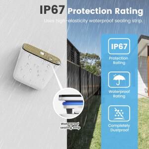 Tuya Zigbee 스마트 레인 센서 IP67 방수 디자인으로 실외 무선 실시간 비 감지용  허브 필요