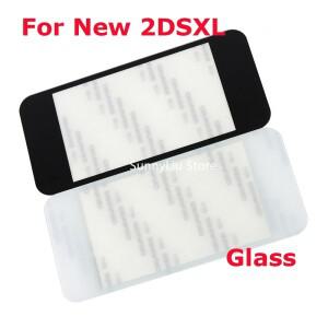1pc 블랙 화이트 유리 전면 LCD 화면 렌즈 커버 Nintendo호환 2DS XL LL  용 상단 보호기 스크린