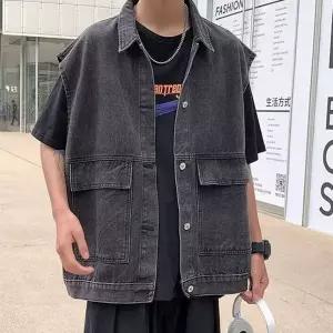 [NS홈쇼핑]남성 빈티지 루즈핏 데님 베스트 ON-VEA-QWFG3IYP[35964277]