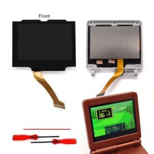Hispeedido 프리 라미네이트 IPS V5 LCD 키트 (GBA SP용) 고휘도 스크린  절단 필요 없음  게임보이 어드밴
