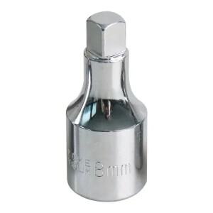 르노호환 L8T3 8mm 10mm 사각 오일 섬프 드레인 플러그 키 툴 합금강 실버 볼트 소켓 1개 2026