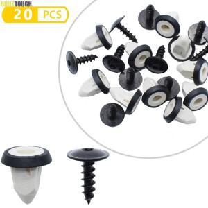 20피스 머드 가드 범퍼 스커트 Torx 나사 클립 및 VW 골프 용 고정 6 Bora Magotan POLO audi호환 14mm 상