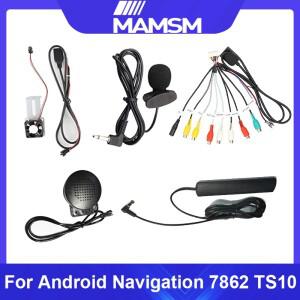 4G/WIFI 버전 RCA 케이블 라디오 어댑터 마이크 AUX 차량용 안드로이드 팬 USB GPS 안테나 오디오 비디오