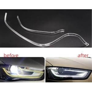 아우디호환 A4L b8 PA 2012- 자동차 DRL 헤드 라이트 가이드 플레이트 주간 러닝 튜브 바