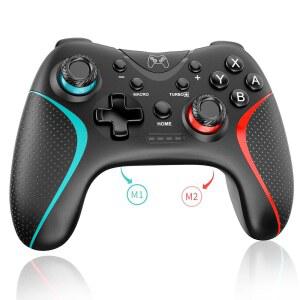Switch 컨트롤러 2025 업그레이드 Switch2 Sungale 스위치 프로콘 자동 연사 / 홀드 뒷면 버튼 포함 매크로 기능 Bluetooth 5.0 연결 6축 자이로 센서 10시간 연속 사용 콘 Switch1 /2 /PC /iOS13.0+ /Android 지원