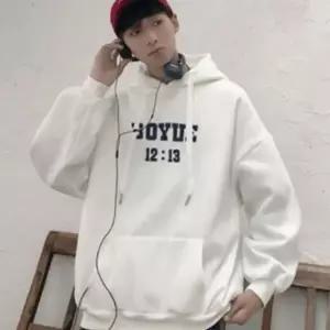 루즈핏 남성 후드 티 캐주얼 남성 오버핏 티셔츠 기모 안감