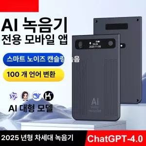 AI 스마트 녹음펜 회의록 요약 분석 번역 휴대용 소형 녹음기