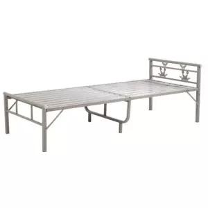 튼튼한 슈퍼싱글 철제 침대프레임 기숙사 베드 접이식 받침대 그린 강화 60cm 180cm