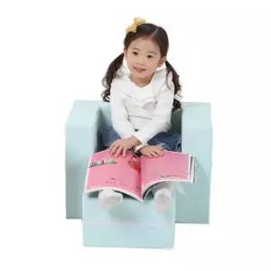 아이소파 파스텔 소파책상 세트 스펀지 유아 독서 테이블 안전 의자