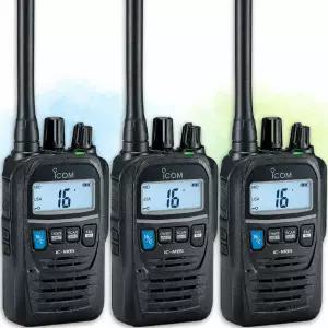 아이콤 IC-M85UL 해상용 VHF 선박 방수 방폭 무전기 3대 세트 