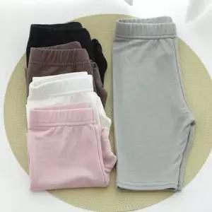 베이직한 디자인 파스텔 컬러 아동 5부 레깅스 아기무지레깅스 아기옷 (W937A69)
