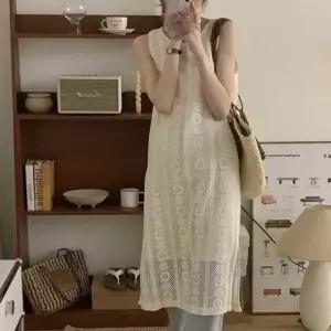 모임룩 정장 면 민소매 여자원피스 여름원피스 여자
