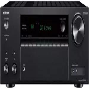 온쿄 TX-NR595 가정용 오디오 스마트 및 비디오 수신기 Sonos 호환 Dolby Atmos 지원 4K 울트라 HD AirPlay
