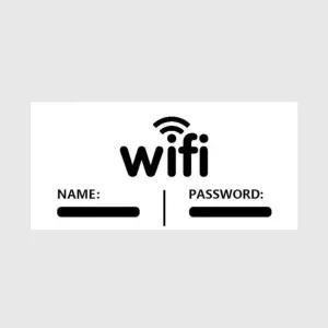 고퀄리티   표지판 알림판 안내판 와이파이 비밀번호 단정한 팻말 WIFI