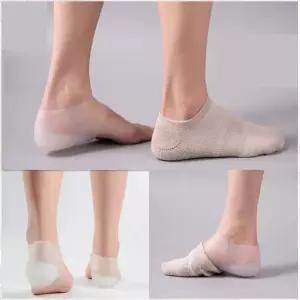고품질 매직양말 키높이 깔창 실리콘 충격흡수 데일리 4CM 남자발목양말 (WA049EE)