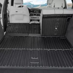 2019-2025년형 BMW X5 G05용 등받이 매트가 있는 갤버나이트 카고 액세서리용 시트 백 커버가 전천후 TPE
