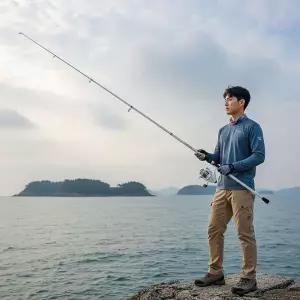 [하프클럽/]원투낚시대 3.3m 갯바위 민물 바다낚시용 입문자용 카본 릴대