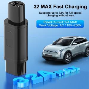 타입 2 - NACS EV 어댑터 컨버터 단상 110V-250V 테슬라 충전 (모델 X Y S 용)