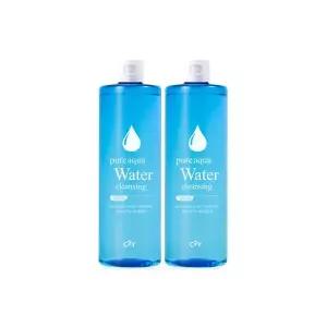 필수뷰티 퓨어 아쿠아 미네랄 클렌징워터 대용량 500ml 2개