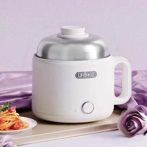 1.6L 500w 보라색/흰색 304 스테인레스 스틸 자동 전기 밥솥 냄비 식품 등급 라이너 220V
