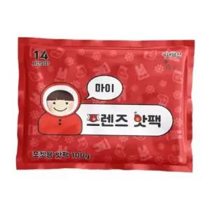 주머니 10개 겨울 프렌즈 마이 핫팩 국산 100g 방한 포켓용 KC 보온용 간편 일