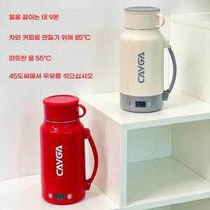 휴대용 여행용 전기 주전자 110V 보온 및 이중 뚜껑이 있는 물 끓이기 일정한 유지