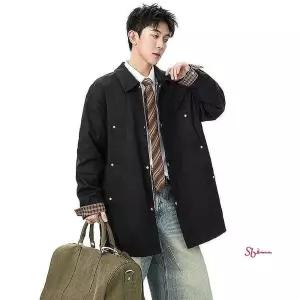 남자 바바리 트렌치 봄코트 반코트 하프 빅사이즈klm700