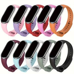 Xiaomi Mi band 10-NFC 스트랩 교체 용 스포츠 시계 밴드 miband10 팔찌 방수 실리콘 스마트 mi 9-8 액세서