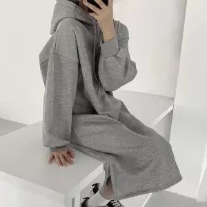 [하프클럽/셀러허브_여성트랜드패션]겨울 롱 캐쥬얼원피스 후드 원피스 후