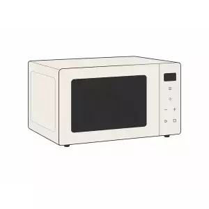 [LG]전자 전자레인지 오브제컬렉션 23L MWJ23E 스마트인버터 크리스탈베이지