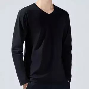 V넥 무지티 봄 가을 레이어드 긴팔티 흰티 쭉티 블라우스 티숙 여성 남성