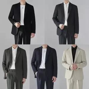 [하프클럽/]TBZ 교복몰 데니안 클래식 단색 남자 정장세트(자켓_바지)
