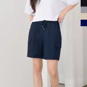 여성반바지 카고바지 1P 여름 밴딩팬츠 면바지 숏팬츠 여름반바지 (WAC159C)