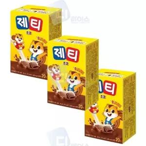 고품질 제티 쵸코렛맛 20T 3개 분말 파우더 초코우유 코코아 (WC331D7)