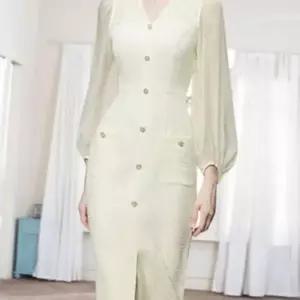 이쁘다요 원피스 모임 슬림 여자 돌잔치 룩 홀복 브이 파티