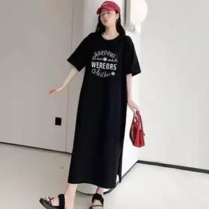 반팔 원피스 트임 데일리 외출복