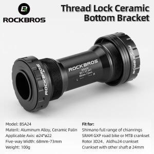 ROCKBROS 자전거 밑면 브래킷 어댑터 Shimano R8000 6800 SRAM GXP DUB ROTOR 3D 용 세라믹 베어링 프레스
