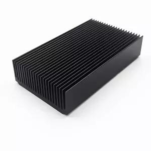 대형 알루미늄 방열판 4.72 x2.72 x1.06 인치 120x69x27mm 냉각 블랙 산화물 라디에이터 22 핀 컴퓨터 LED