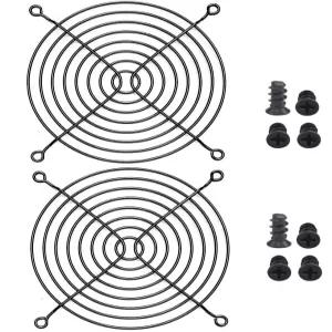 이지카고 2pcs 120mm 팬 그릴 가드 블랙 나사 포함