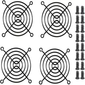 이지카고 4pcs 80mm 팬 그릴 가드 블랙 나사 포함